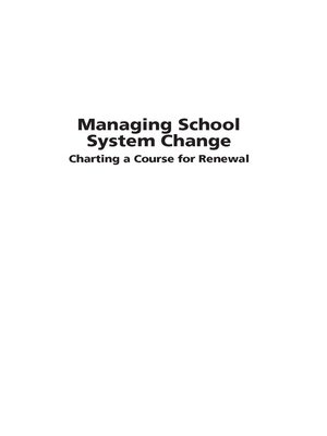 cover image of Managing School System Change